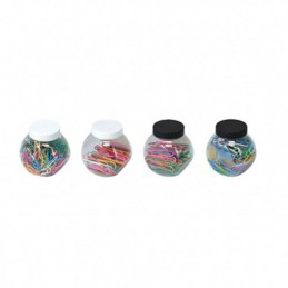 BOTE DE CLIPS COLORES 4ASS