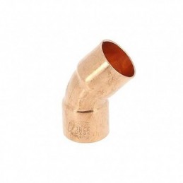CURVA 45º COBRE SOLDAR H-H...