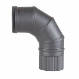 CODO 90  PELLET  INOX PINT...