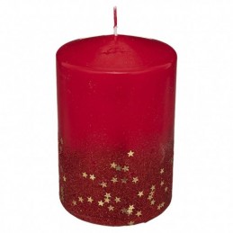 VELA DECORADA 10X15 CM. ROJA