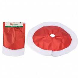 FALDA ÁRBOL METÁLICA 90CM ROJA