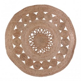 ALFOMBRA YUTE DIAMETRO 90 CM.