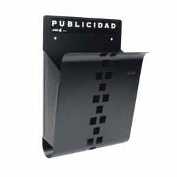CESTA PUBLIC. ACERO.NEGRO...