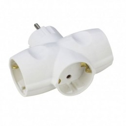 ADAPTADOR TRIPL.SCHUKO BL...