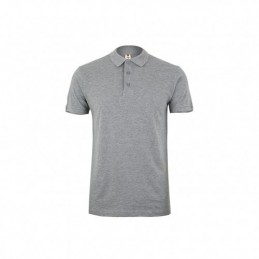 POLO MANGA CORTA COLOR GRIS...
