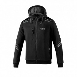 SUDADERA GRIS/NEGRO TALLA L