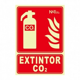 SEÑAL EXTINTOR CO2 PVC 0,7...