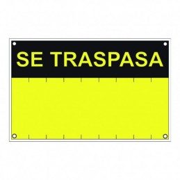 SEÑAL SE TRASPASA  PVC...