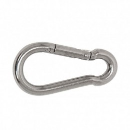 MOSQUETON MUELLE 6MM.  INOX...