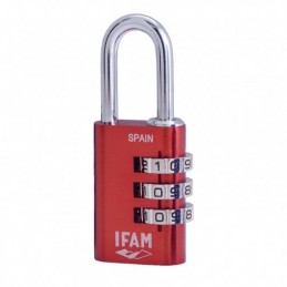 CANDADO COL COMBI20 ROJO