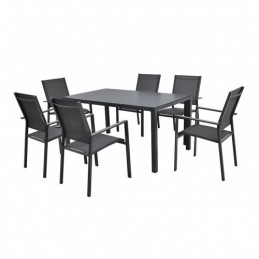 CONJUNTO COMEDOR TERRAZA 7PCS
