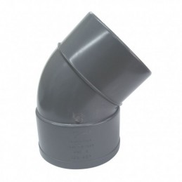 CODO 45º PVC M-H  Ø75mm.