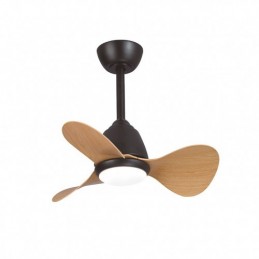 VENTILADOR TECHO LED NEGRO...