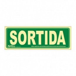 SEÑAL SORTIDA 320X160 MM.