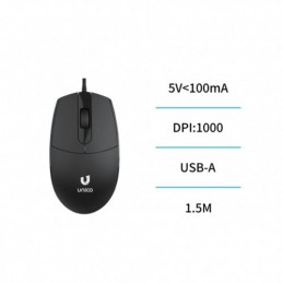 RATON CON CABLE NEGRO