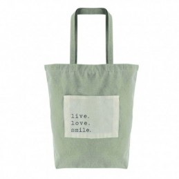 BOLSA ALGODON BOLSILLO GRIS