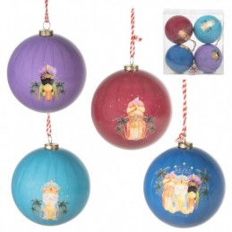 JUEGO DE 4 BOLAS REYES MAGOS