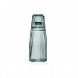 BOTELLA CON VASO CRISTAL