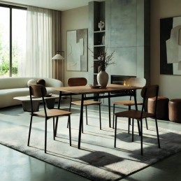 SILLA MADERA/METAL...