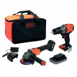 KIT TALADRO 18V + AMOLADORA...