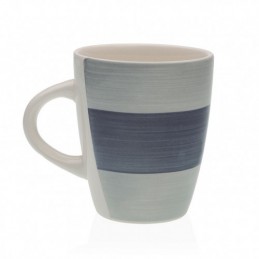 MUG LEANNE 350 ML. GRES AZUL