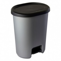 CUBO BASURA PEDAL 27L.GRIS...