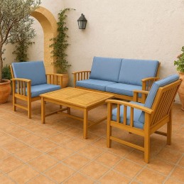 CONJUNTO MUEBLE JARDÍN 4PCS...