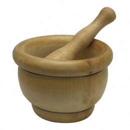 MORTERO MADERA C/MANO 14CM....