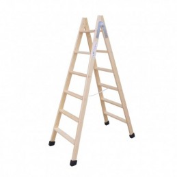 ESCALERA MADERA 7 PELDAÑOS,...